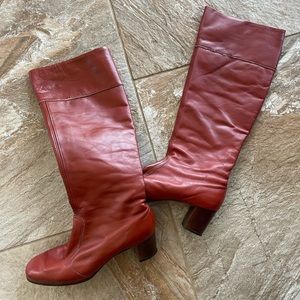 Vintage tall leather boots size 6